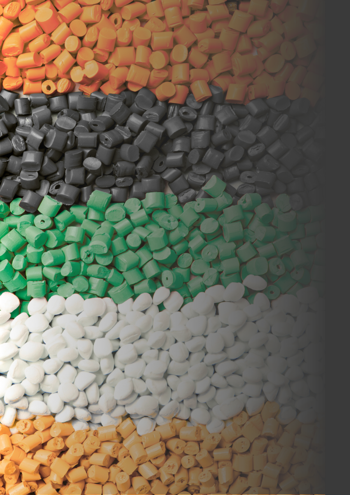 Illustration de pellets de bioplastiques